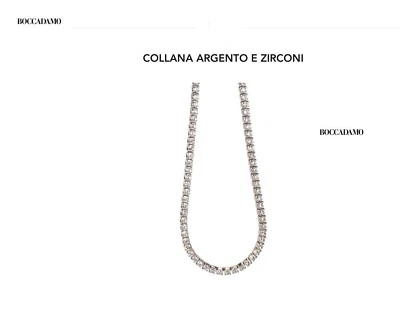 BOCCADAMO  GR831       girocollo  unisex   ARGENTO     ZIRCONI / STRASS - Immagine 1 di 2