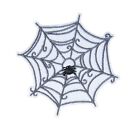 Spider Web Iron On Patch 6cm x 6cm Motif Badge Decoration Insect Arachnid P627