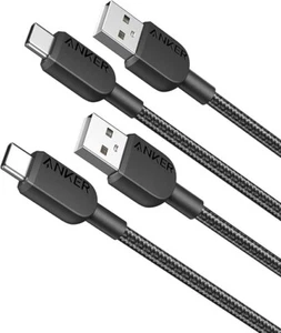 Anker 310 USB-A to USB-C Cable 2PC 3ft Braided - Picture 1 of 3