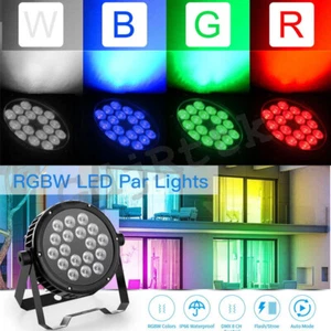 20Pcs 18LED 270W Waterproof Par Light DMX RGBW Outdoor Stage Light - Picture 1 of 15