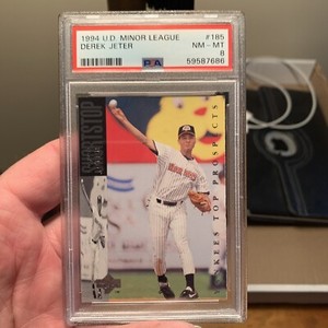 1994 Upper Deck Minor League #185 Derek Jeter Yankees RC Rookie HOF PSA 8 NM-MT