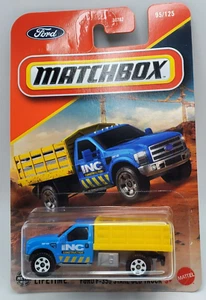 2025 Matchbox Blue Ford F-350 Stake Bed Truck #95 HTF - Picture 1 of 2