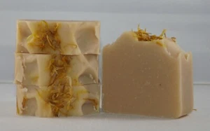 All Natural Lavender Eclipse Goat Milk Soap Bundle, 4 bars - 4.5oz each bar - Picture 1 of 4