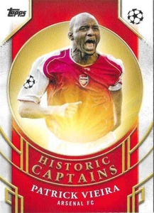 Patrick Vieira HC-3 2024-25 Topps UEFA Club Competitions Historic Captains - Picture 1 of 2