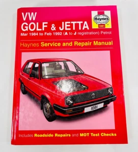 VW Golf & Jetta Haynes Service & Repair Manual Mar 1984 to Feb 1992 Haynes 1081 - Picture 1 of 11