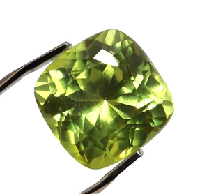 Piedra preciosa suelta sin calentar certificada zafiro amarillo corte cojín natural de 6,05 quilates - Imagen 1 de 7