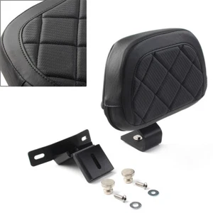 Driver Rider Backrest Pad Black For Harley Touring CVO Road Electra Glide Motor - Picture 1 of 10