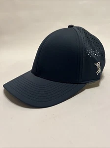 Branded Bills Bare Curved Performance Hat Navy FlexFit Sweatband Quick Dry Cap - Picture 1 of 9