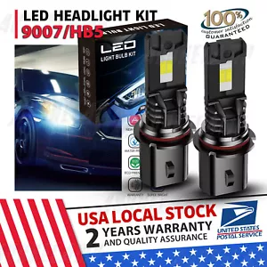 9007 6000K LED Headlight Bulbs Hi-Lo White For FORD Crown Victoria 1998-2011 - Picture 1 of 10