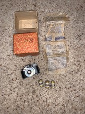 rare Vintage beica Hit mini spy Camera Kik U Film Instruction Sheet original box
