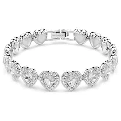 Swarovski Ariana Grande x Swarovski Tennis Bracelet, Mixed Cuts, Heart 5720860 - Image 1 of 4
