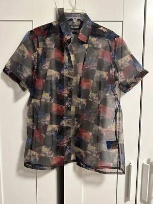 Raf Simons Spring 2015 Sheer Organza Floral Printed Runway Button Up Shirt - Image 1 of 4