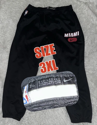 Nike NBA Miami Heat Practice Game  Warm Up Pants Men's Size 3XL Engineered Uniqu Cover