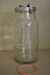Preserving Jar FOWLERS VACOLA No 65 Large With Clip ,Lid &Seal Genuine Vintage - Picture 1 of 3