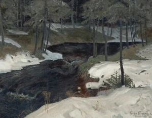 Stephen Filipkiewicz : "Mountain Stream" (c.1900) — Giclee Fine Art Print - Picture 1 of 7
