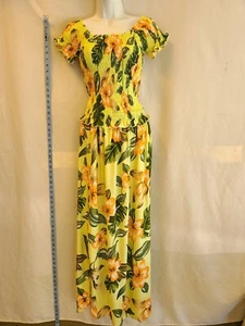 women dresses casual summer midi length, cap sleeves, stretchy elastic top, - Picture 1 of 3