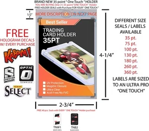 One-Touch Magnetic Sticker 35 pt. FREE TOPPS NOW LABEL SEALS FREE DECALS TOPPS - Picture 1 of 3