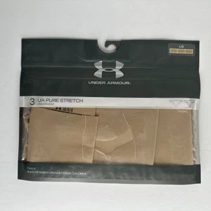 Under Armour (3)er Pack Beige Pure Stretch Tanga - Beige - Large - Bild 1 von 2