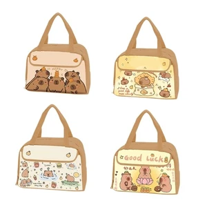Capybara Themed Insulated Lunch Bag Waterproof Easy To Clean for Student - Picture 1 of 12