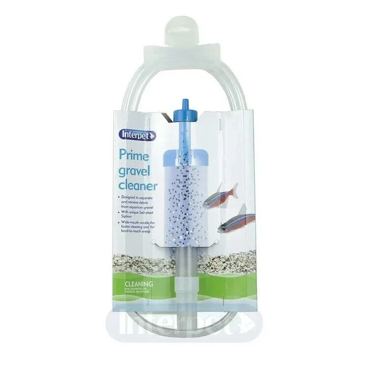 Interpet Mini Prime Gravel Cleaner | Self-Starting Aquarium Vacuum Tool - Image 1 of 1