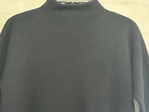 Ann Mashburn Rowan Funnel Neck 3/4 Sleeves ,Sweater Dress Black XS - Picture 1 of 15