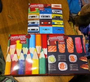 Lot Of 3 Puzzlebug 500 Pc Puzzles, No Missing Pieces! See Pics - Picture 1 of 4