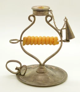 Vintage Sarreid Ltd Almazan Wax Jack versilbert Made in Spain mit Schnupftabak - Bild 1 von 8