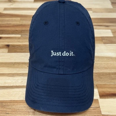 Nike Heritage86 Teal Strapback Hat White Swoosh Logo Dad Cap OSFA Cotton - Image 1 of 4