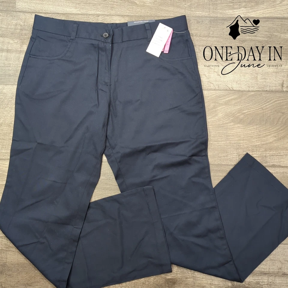 Pantalones de uniforme escolar para niñas Nautica talla 18,5 Foto 1 de 4