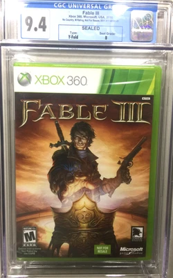 Fable III 3 Xbox 360 CGC Graded 9.4 New Sealed Sexy Lionhead & Microsoft Studios - Image 1 of 4