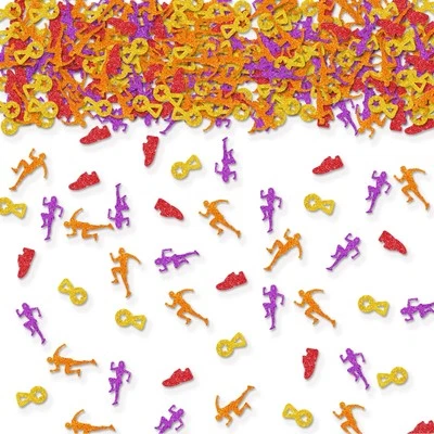 100 PIEZAS Dispersos de Mesa Temáticos Deportivos Confeti Corredor Brillo Dorado para Fiesta Foto 1 de 4