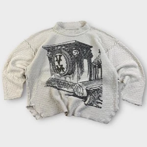 VELVET MONKEES WE ARE FAMILY JUMPER SWEATER KNIT 90s CELTIC BAND MUSIC GRAPHIC - Picture 1 of 7