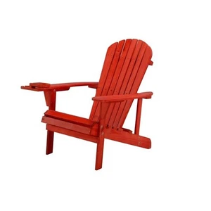 Earth Collection Adirondack Chair (Set of 2) Red 2-Piece Sets - Picture 1 of 5