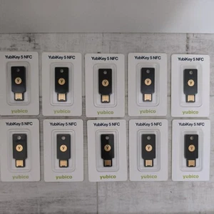 Yubico YubiKey 5 USB NFC Authentication Device - X 10 - Afbeelding 1 van 3