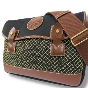 [Muy Bueno] Bolso Mensajero HUNTING WORLD Safari Today Cuero Negro Marrón JAPÓN - Imagen 1 de 9