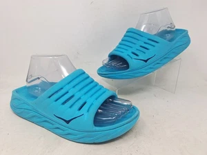 Hoka One One ORA Recovery Damen-Pantoletten Sandalen Slipper blau Größe 8 - Bild 1 von 9