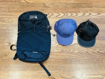 Mochila Mountain Hardware Field Day 16L e chapéu buscador de trilha mais chapéu bônus novo com etiquetas - Imagem 1 de 4