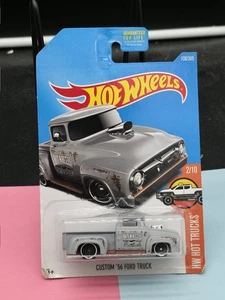 2015 hot trucks hot wheels custom’ 56 Ford truck silver 2/10 - Picture 1 of 2