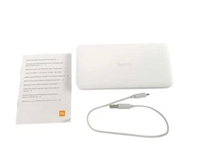 Xiaomi Powerbank 10000 mAh w kolorze białym, 2x wyjścia USB, szybkie ładowanie, 400g leic - Zdjęcie 1 z 5