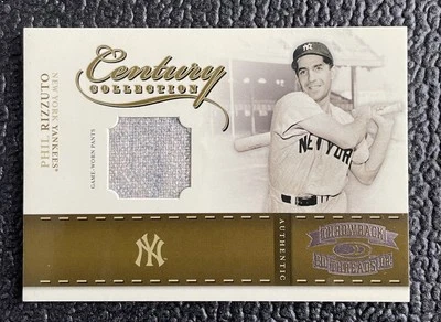 🔥PHIL RIZZUTO 2004 DONRUSS TT CC 3 COLOR GAME USED DIRTY PANTS /250!🔥YANKEES - Image 1 of 3