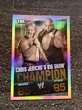 CARTE TOPPS WWE SLAM ATTAX EVOLUTION FOIL CHRIS JERICHO & BIG SHOW NEUF