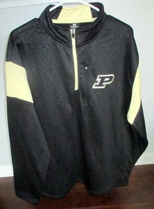 NEW Colosseum Purdue Boilermakers Logo 1/4 Zip Jacket, 3XL Men (2XL) - Picture 1 of 13