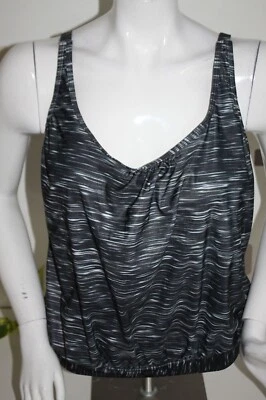 Tankini Top Oberteil schwarz grau meliert Gr 36 Neu "Octopus" Polster - Bild 1 von 2