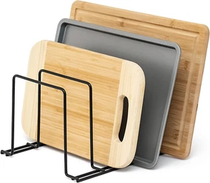 – Baking Tray and Chopping Board Rack - Pan Storage - Kitchen Cupboard Organiser - Picture 1 of 12