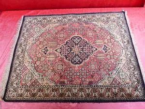 schöner, alter, feiner Orientteppich__70cm x 55cm__Seidenteppich__Seide__! - Bild 1 von 1
