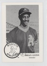 1985 Frank Chong Modesto A's Brian Guinn #7