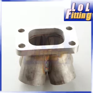 4-1 4 Cylinder Stainless Steel Turbo Manifold Merge Collector T3 T3/T4 Flange - Picture 1 of 6