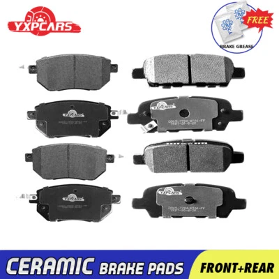 Front & Rear Ceramic Brake Pads For 2003 2004 2005 2006 2007-2010 Nissan Murano - Image 1 of 4