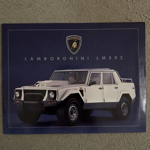 LAMBORGHINI LM002 1988 USA Mkt Sales Specs Leaflet Brochure - Picture 1 of 2
