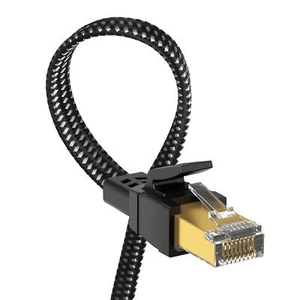 Cat 8 Ethernet Cable 15 ft, Nylon Braided High Speed Heavy Duty Network LAN P... - Picture 1 of 7